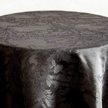 Damask 120 Tablecloths Black