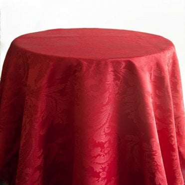 Damask 120 Tablecloths Garnet