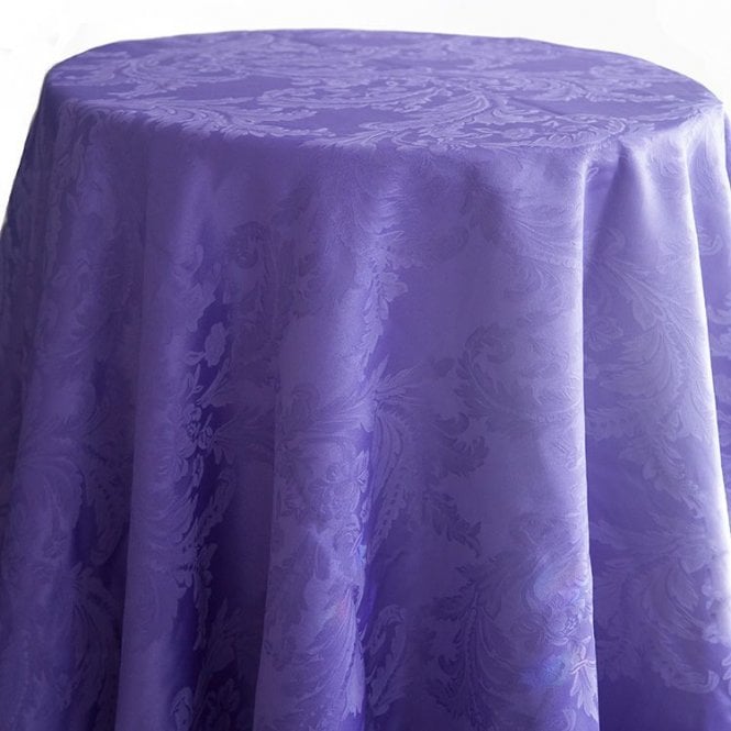 Damask 120 Tablecloths Purple