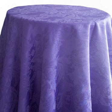 Damask 120 Tablecloths Purple