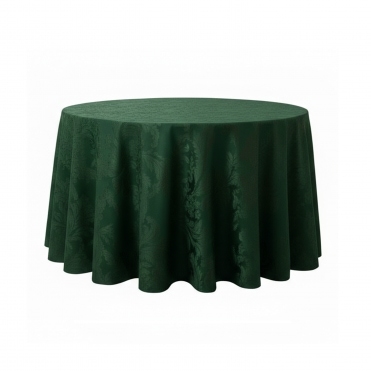 Damask 132" Tablecloth Bottle Green