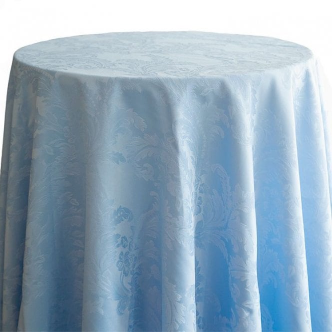 Damask 132 Tablecloths Pale Blue