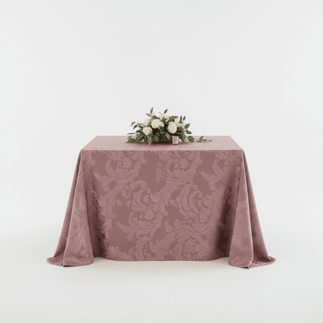 Damask 90 x 90 Tablecloth Mauve