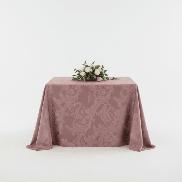 Damask 90 x 90 Tablecloth Mauve
