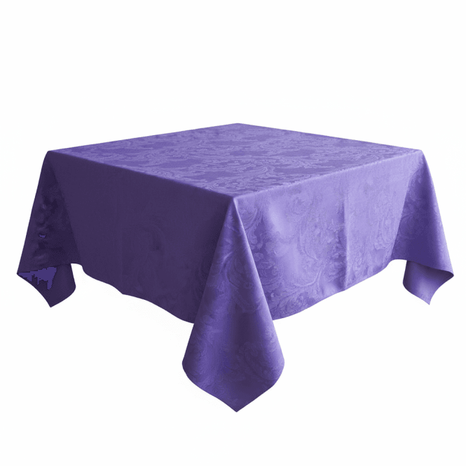 Damask 90x90 Tablecloths Purple