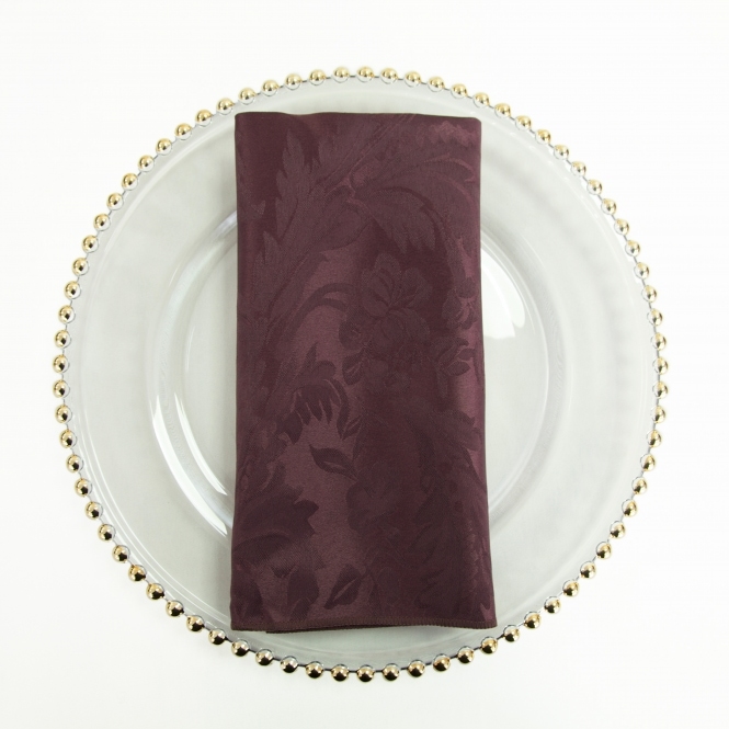 Damask Napkin Burgundy
