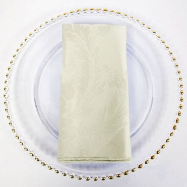 Damask Napkins Ivory