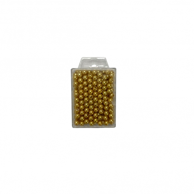 Decorative Gold Pearl Beads 8mm