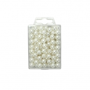 Decorative Pearl Beads White 10mm