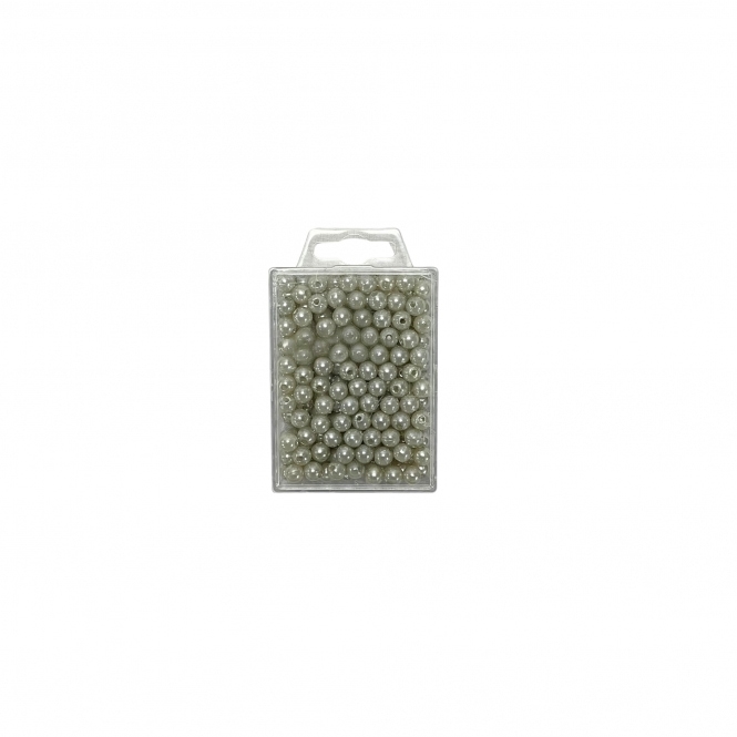 Decorative Silver Pearl Beads 8mm