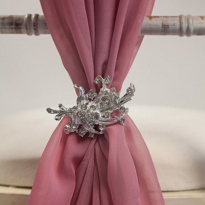 Diamante Leaf Brooch 6 Pack