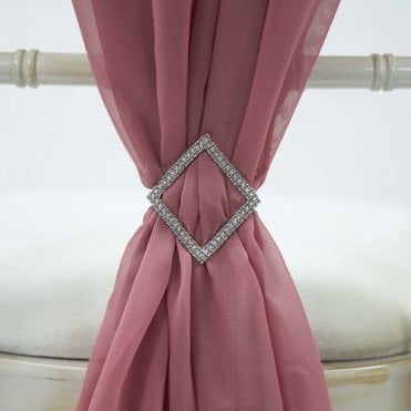 Diamond Shape Diamante Brooch 6 Pack