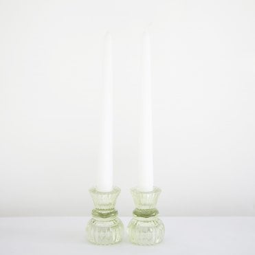 Duo Nora Candle Holders Set of 2 Soft Green