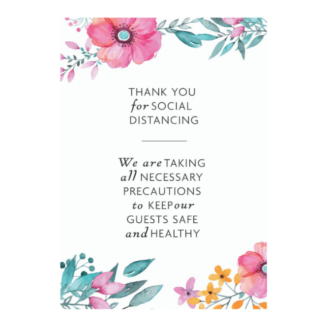 Social Distance Sign 03