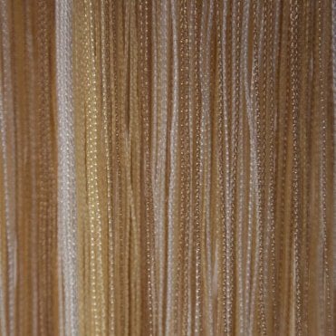 Fringe Curtains Yellow/White