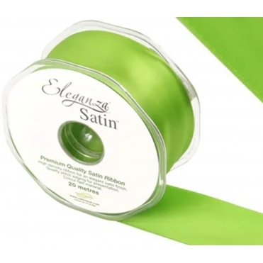 Eleganza Double Faced Satin Ribbon Pistachio Green 38mm x 20m