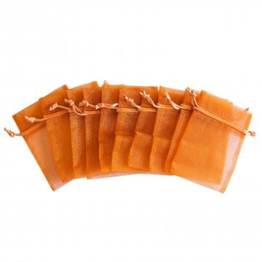 Eleganza Organza Favour Bags Copper Pack of 10