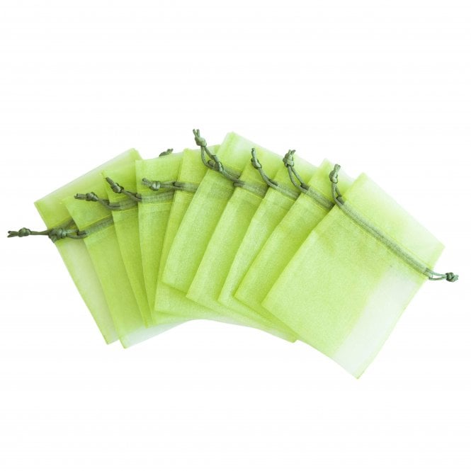  Organza Favour Bags Pistachio Pack of 10