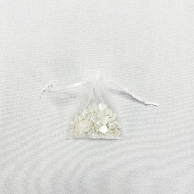 Essential Sheer Organza favour Bags 9x12cm Ivory - Pack of 100