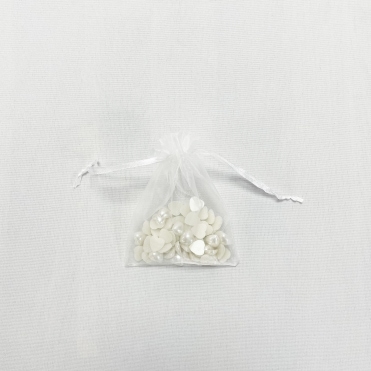 Essential Sheer Organza favour Bags 9x12cm Ivory - Pack of 100
