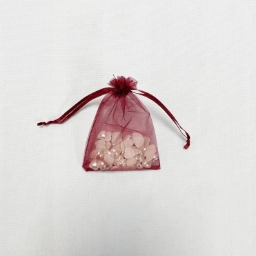 Essential Sheer Organza Favour Bags Garnet 9x12cm - Pack of 100