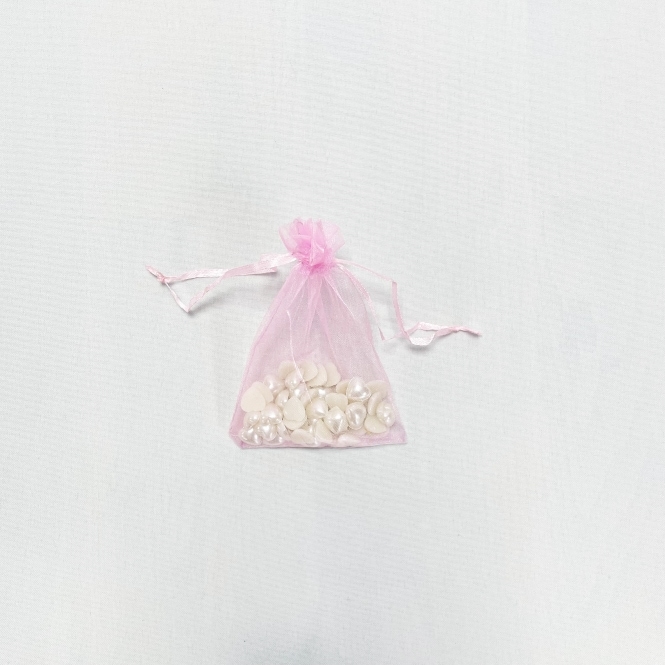 Essential Sheer Organza favour Bags Pink 9x12cm - Pack of 100