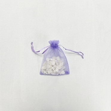 Essential Sheer Organza favour Bags Purple 9x12cm - Pack of 100