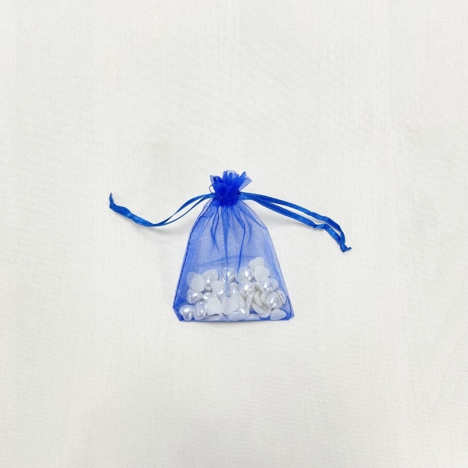 Essential Sheer Organza favour Bags Royal Blue 9x12cm - Pack of 100