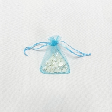 Essential Sheer Organza favour Bags Turquoise 9x12cm - Pack of 100