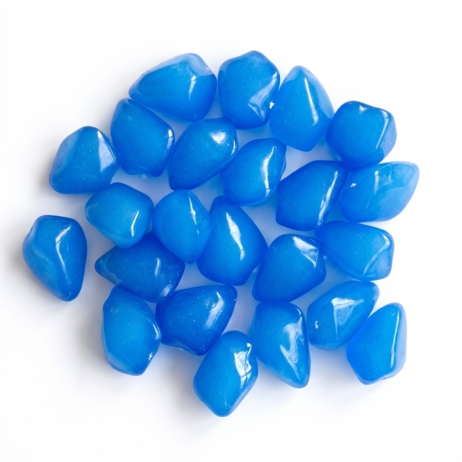 Floating Acrylic Stones Blue 100 Pack