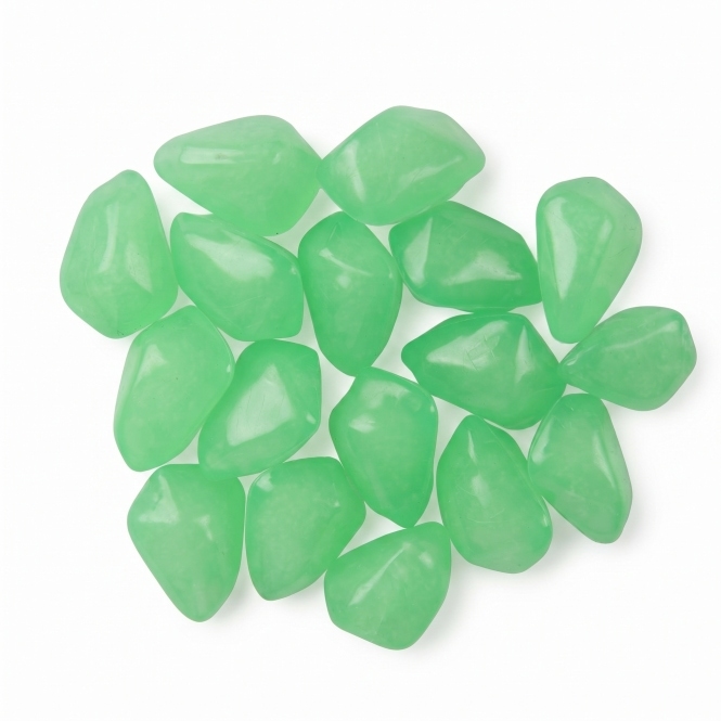 Floating Acrylic Stones Green 100 Pack