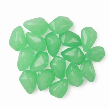 Floating Acrylic Stones Green 100 Pack