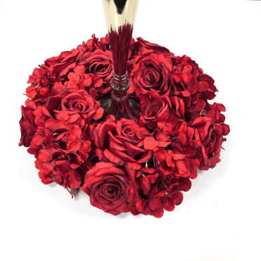 Floral Wreath Red 46cm