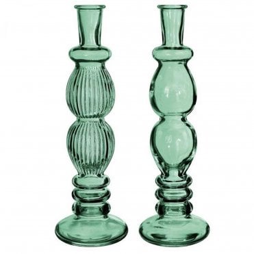 Florence Vase Set of 2 Green 28cm