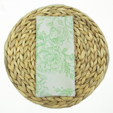 Flutter and Bloom Napkin Green