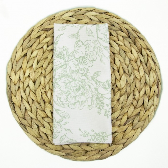 Flutter and Bloom Napkins Sage