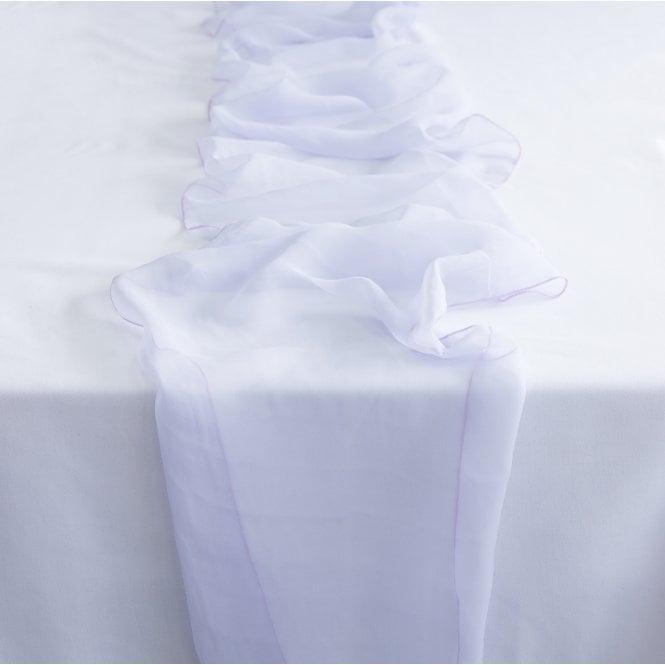 Georgette Chiffon Table Runner Large 39cm x 254cm - Lilac (No.29)