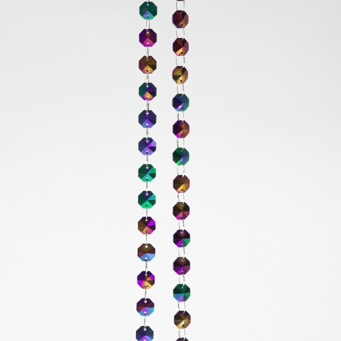 Glass Crystal Garland Strand Mirrored