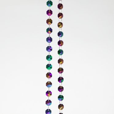Glass Crystal Garland Strand Mirrored
