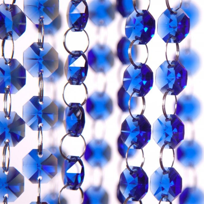 Glass Crystal Garland Strand Royal Blue