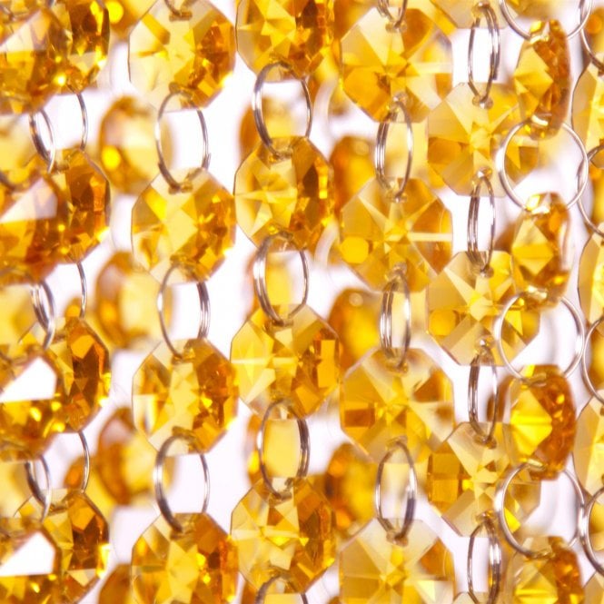 Glass Crystal Garland Strand Yellow