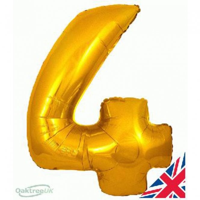 Gold Balloon Number 4