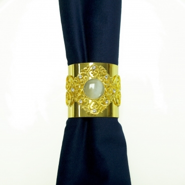 Gold Jubilee Napkin Rings 6pck