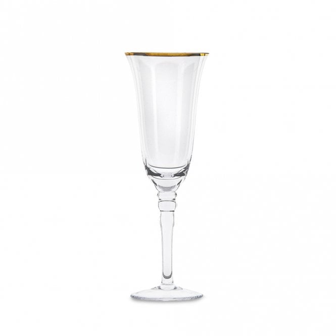 Gold Rimmed Champagne Glass 10021