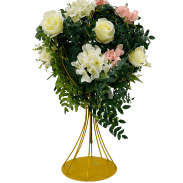 Gold Wire Flowers Stand 60cm