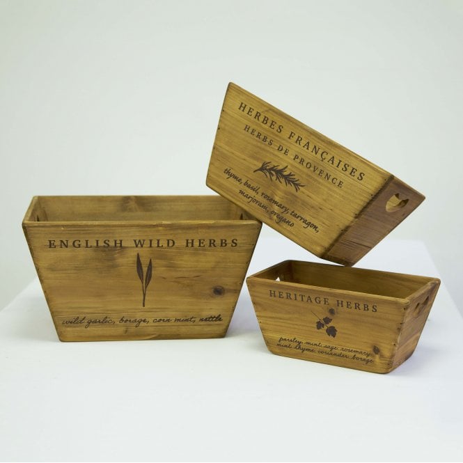 Herb Crates Set of 3