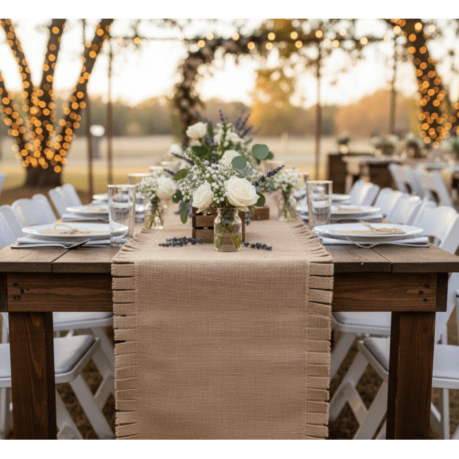 Hessian Table Runner