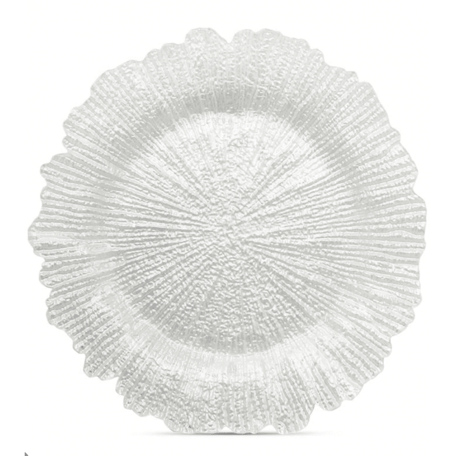 Ivory Reef Glass Charger Plate GP-0126