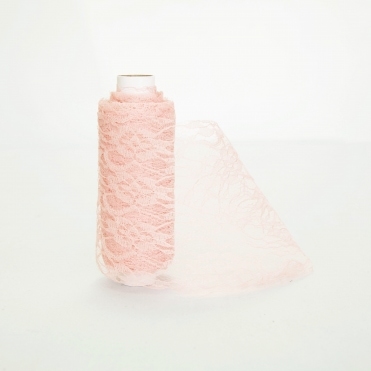 Lace Netting On A Roll Vintage Pink 15cmx10m