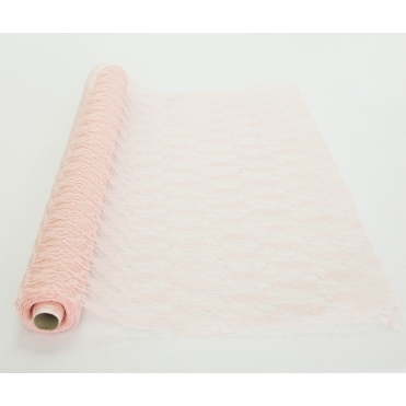 Lace Netting On A Roll Vintage Pink 70cmx10m